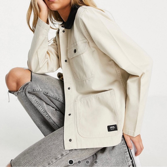 Vans Jackets & Coats Vans Drill Chore Jacket In Beige Poshmark